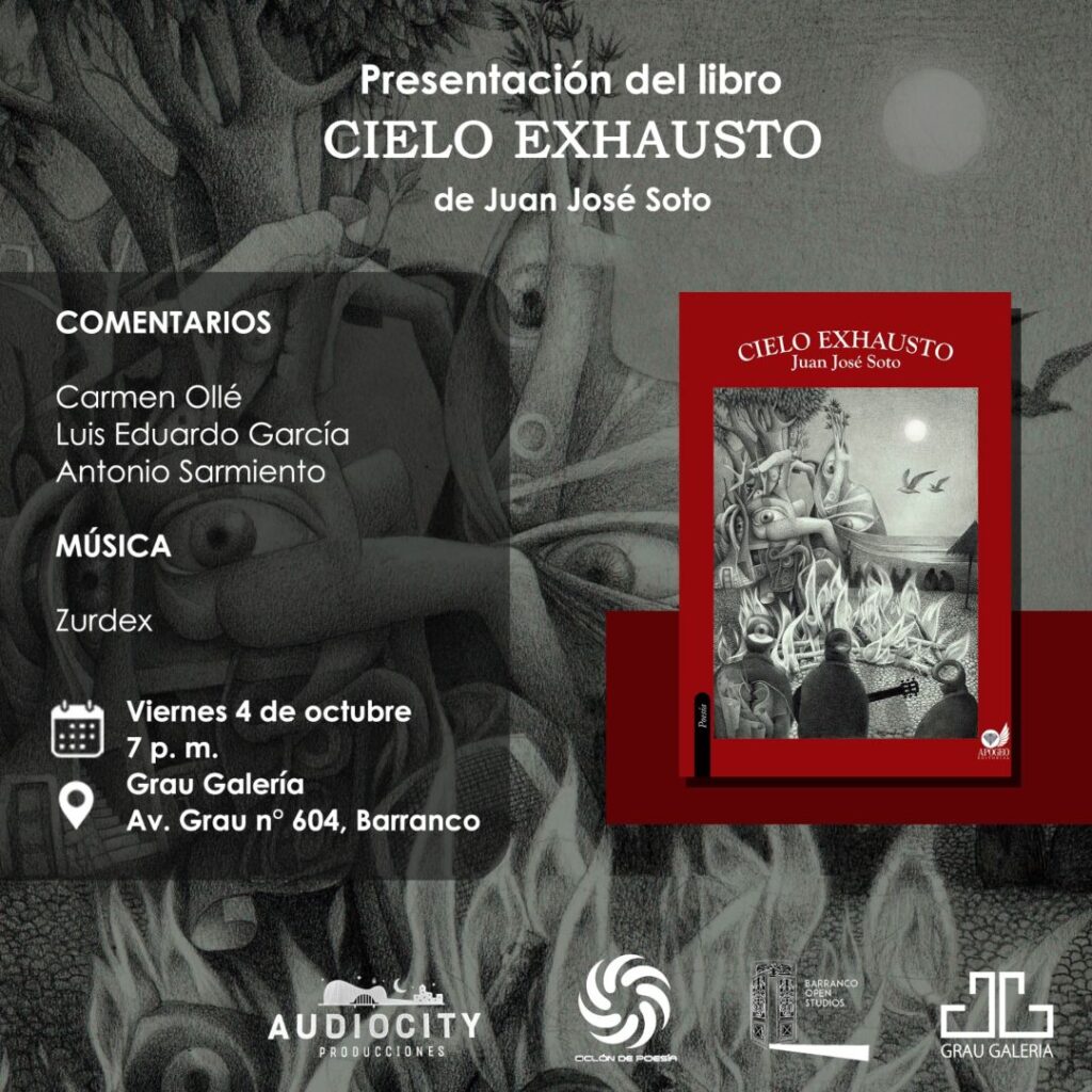 Juan José Soto presenta "Cielo exhausto" 1 Flyer Oficial del Evento 1