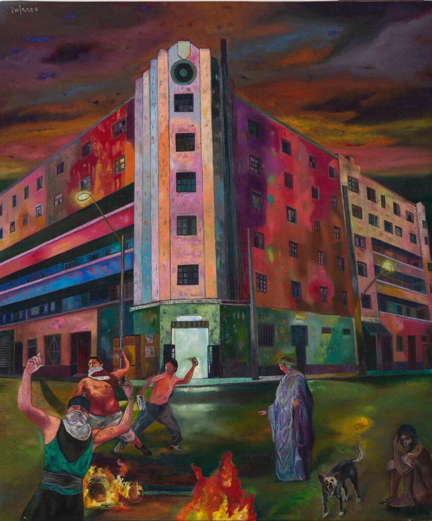 “CORPS”: una exploración colectiva en el Parra del Riego 1 Violencia callejera Enrique Polanco Oleo 2008